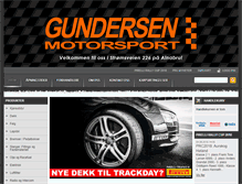 Tablet Screenshot of gundersenmotorsport.no